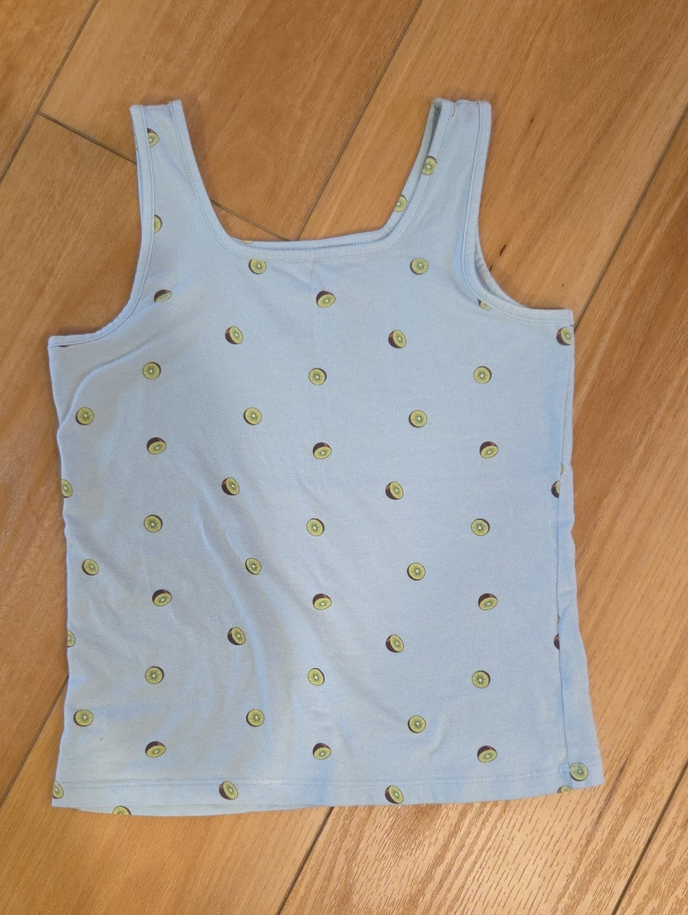Old Navy Light Blue Tank Top with Avocado Print